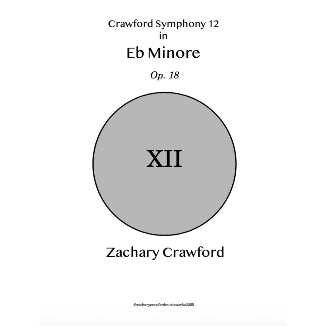 Crawford Symphony XII in Eb Minor "Ballader og Marsjer" cover art