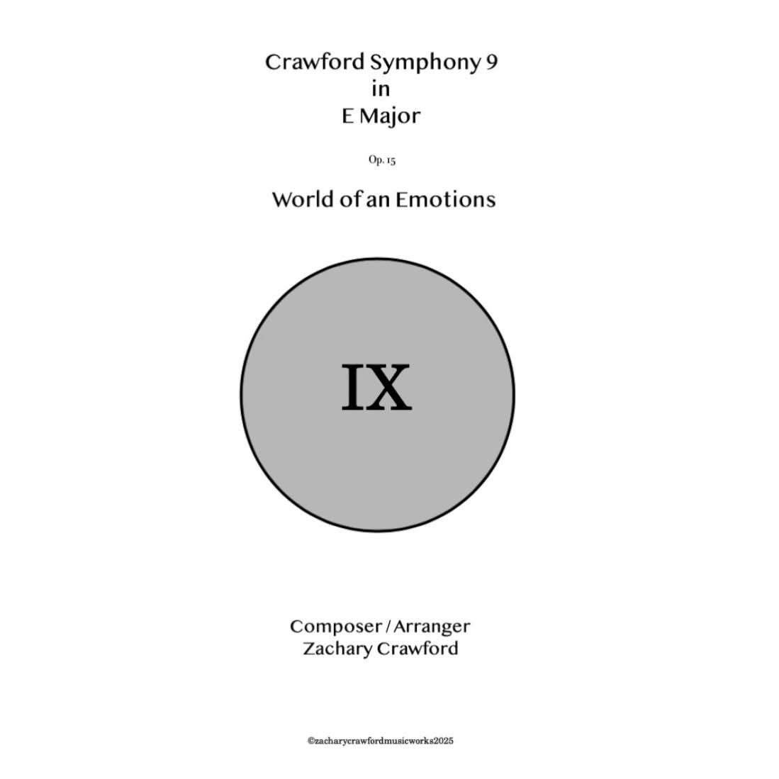 Crawford Symphony IX in E Major "World of Emotions" cover art