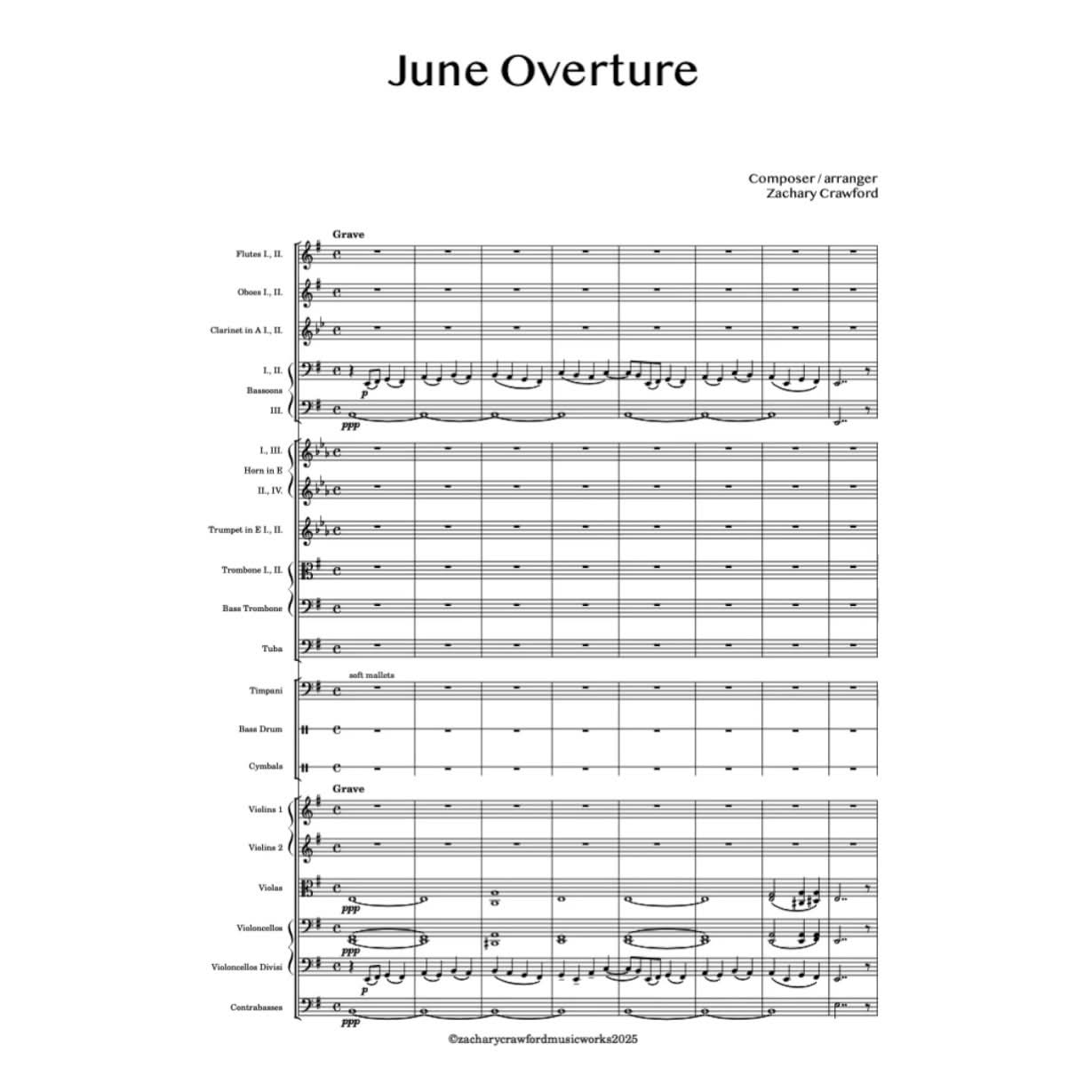 Crawford Overture "June" cover art
