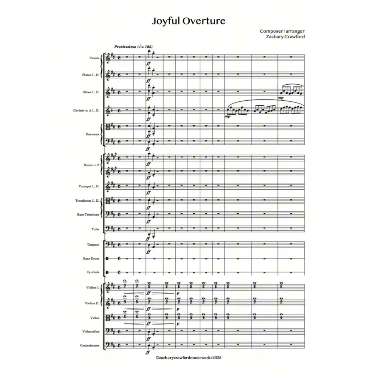 Crawford Overture "Joyful" cover art
